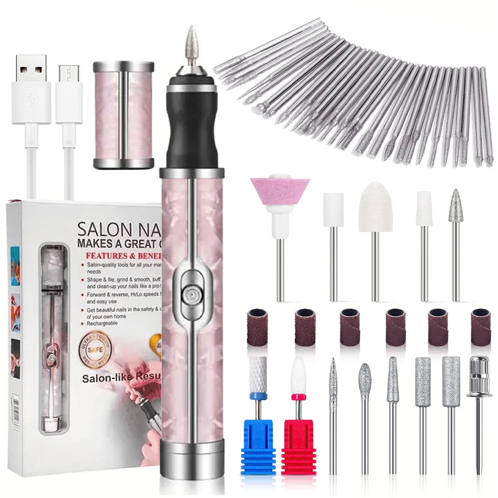 Electric Cordless Nail Drill Kit
