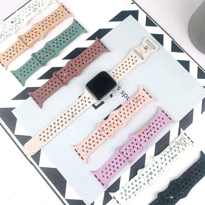 Speckled Silicone Watch Band
