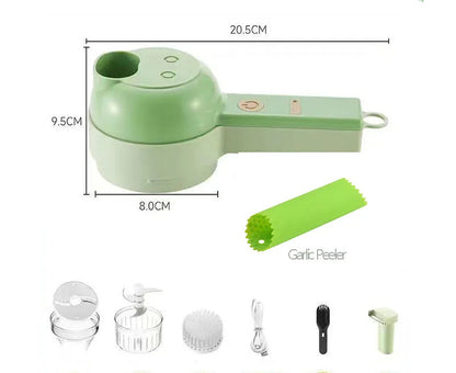 4 In 1 Handheld Electric Vegetable Cutter