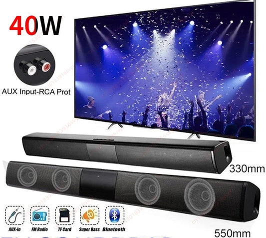 Powerful Wireless Bluetooth Speaker for Home Theatre + Computer