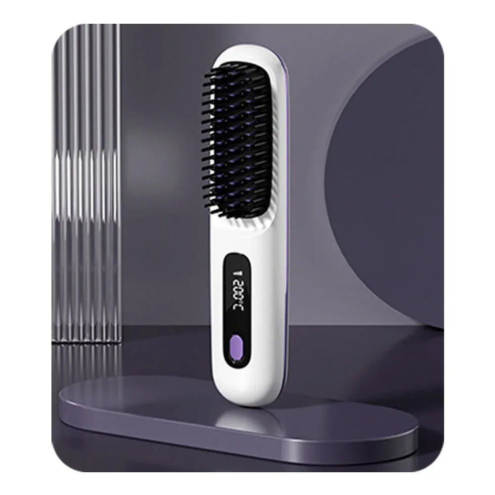 Wireless Heating Straight Hair Comb