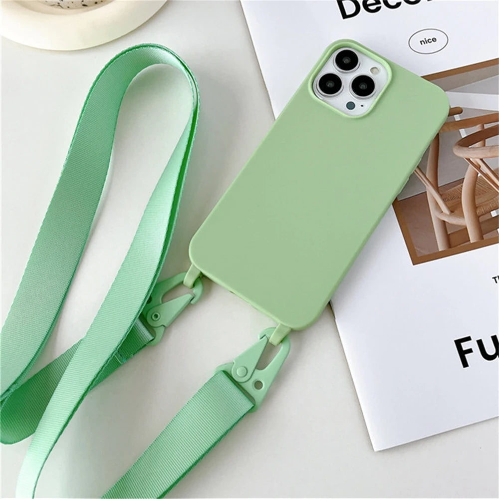 Matte Finish Lanyard Phone Case
