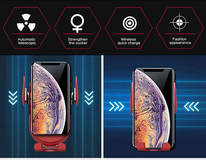Fast Wireless Car Charging Phone Holder
