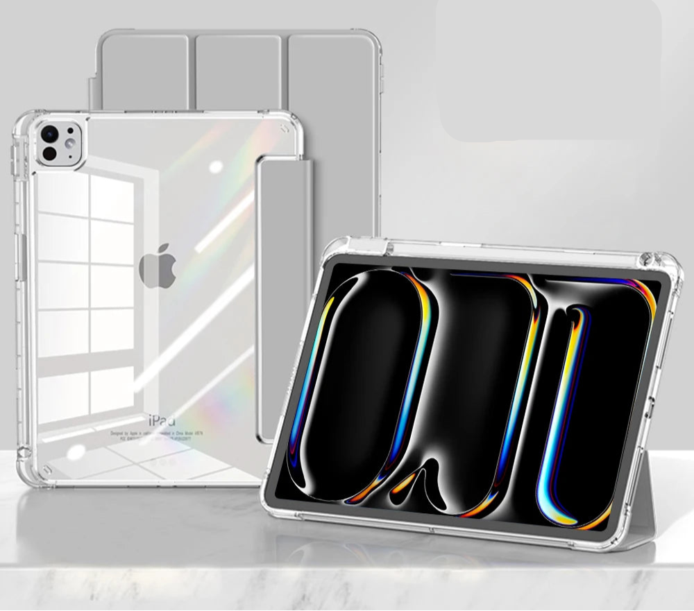 Front Foldable Clear iPad Case