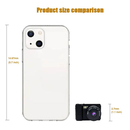 Vintage Extra Small Mini Camera With Screen 1080p