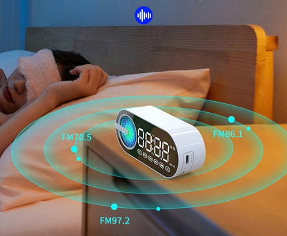 Bluetooth Speaker Mirror Clock