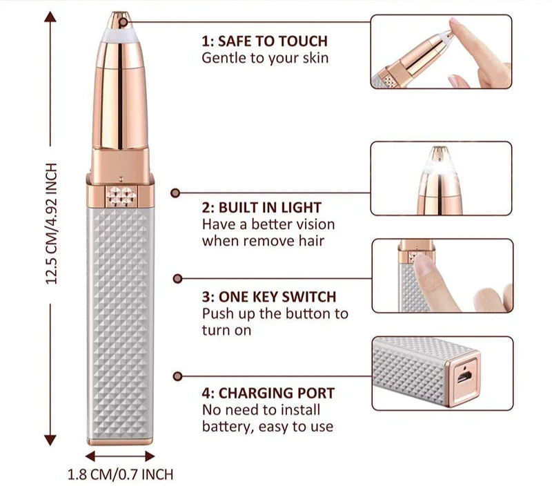 2 in 1 Mini Electric Hair Remover