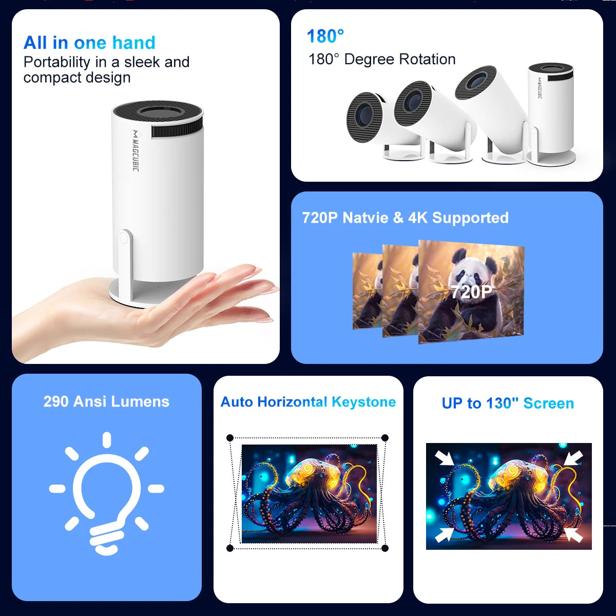 Mini Projector for Home Cinema