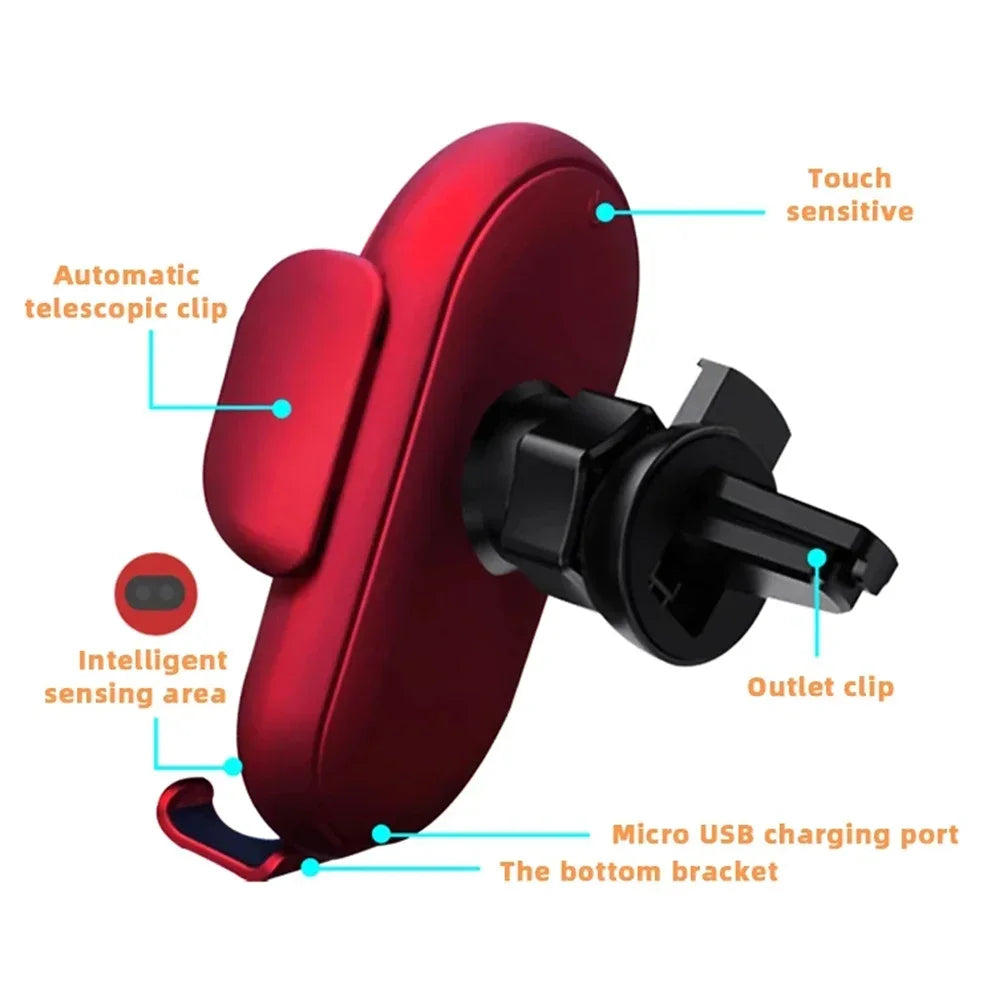 Fast Wireless Car Charging Phone Holder