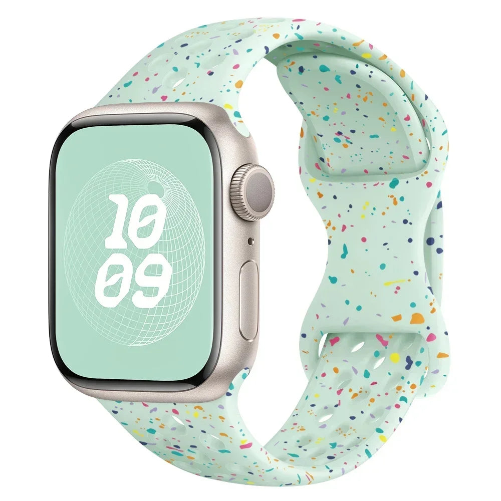 Speckled Silicone Watch Band