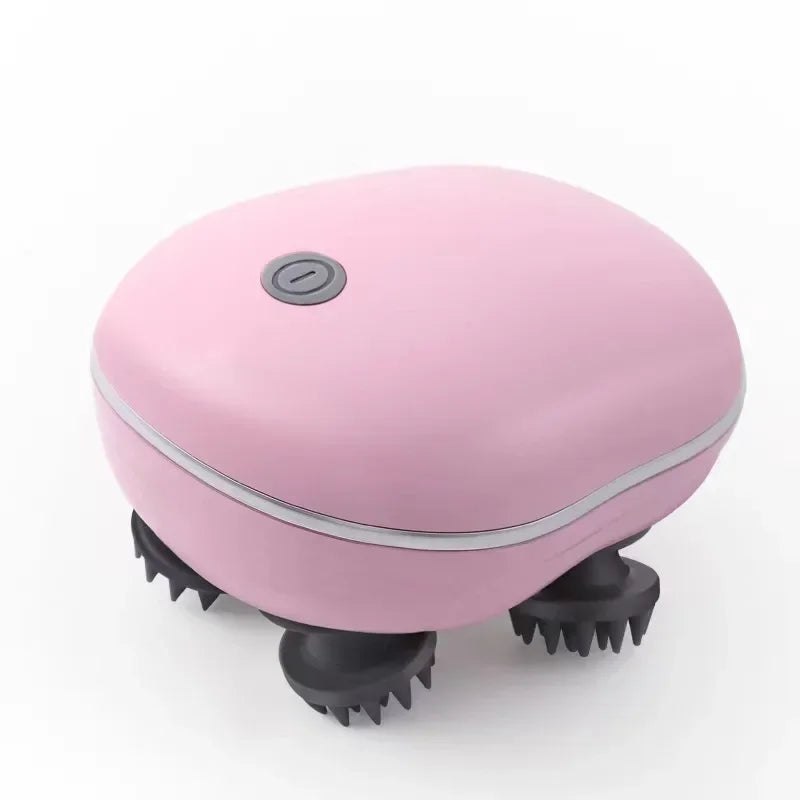 Scalp Head Massager With Red Light Therapy