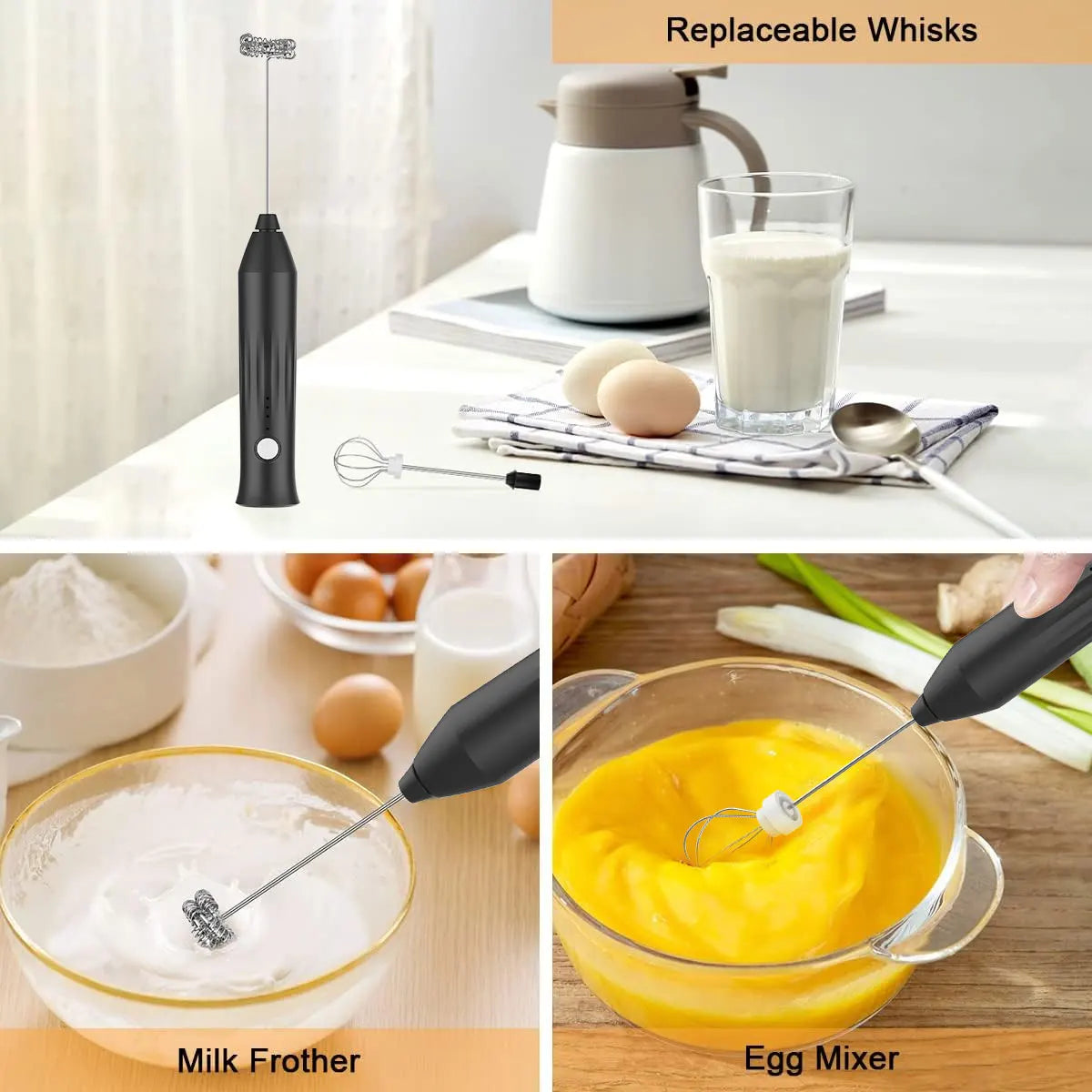 3 Speed Mini Milk Frother