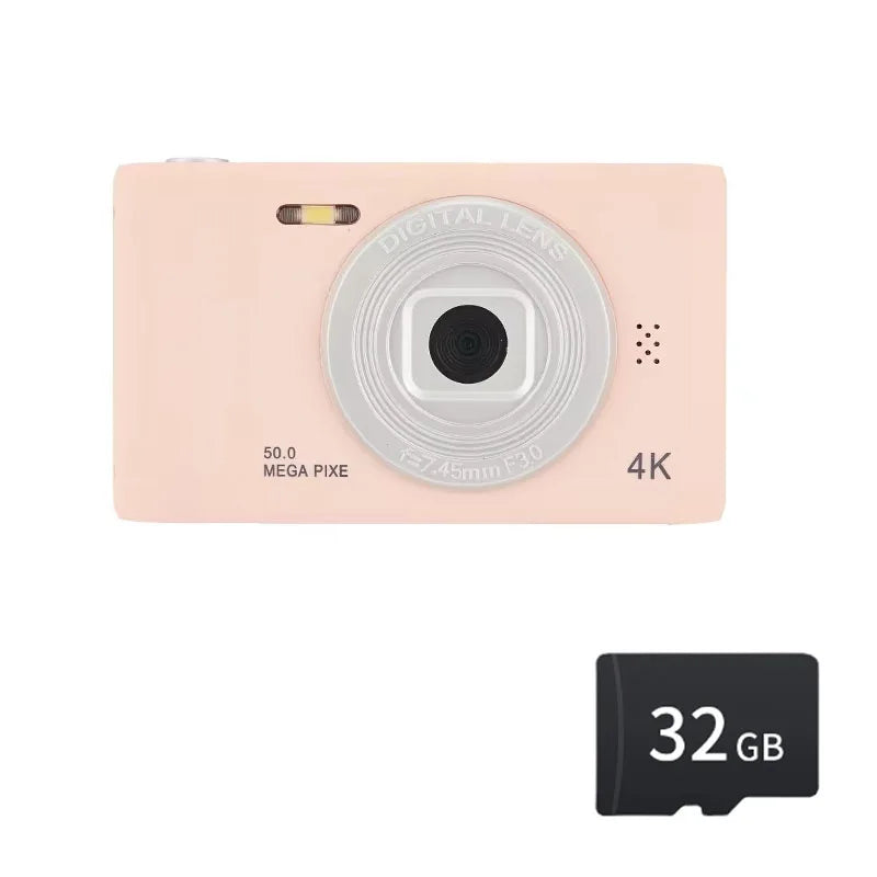 4K Retro Digital Camera 50 Megapixels HD Zoom 2.4inch Screen