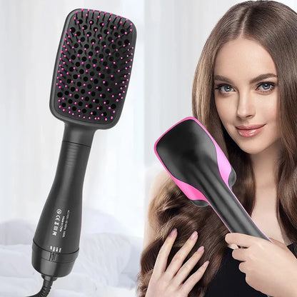 Multifunction Blow Dryer and Straightener Brush