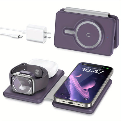 3-in-1 Travel Charging Station Pad