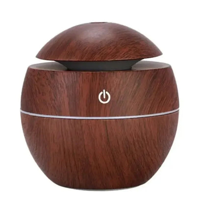 Mini Wood Grain Air Humidifier + Aroma Diffuser