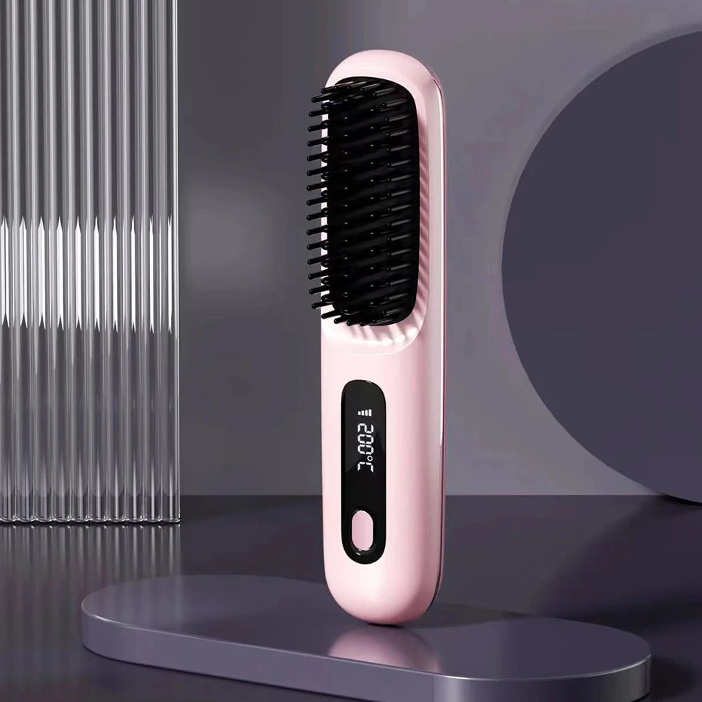Wireless Heating Straight Hair Comb