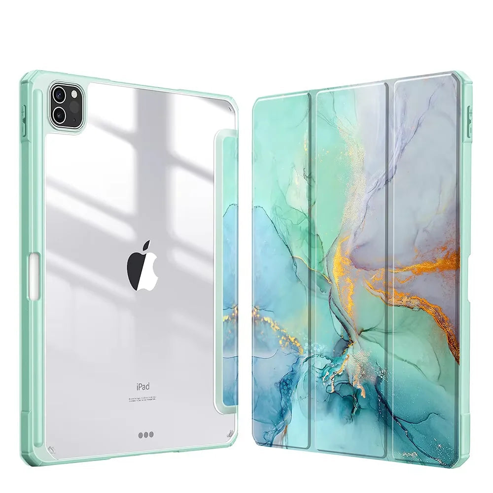 Marble Foldable iPad Case