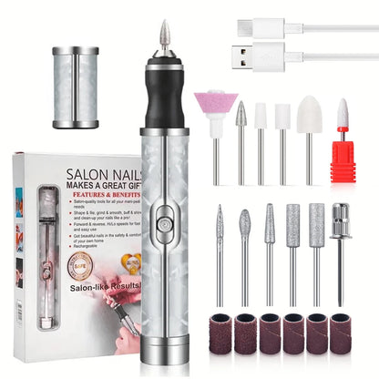 Electric Cordless Nail Drill Kit