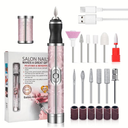 Electric Cordless Nail Drill Kit