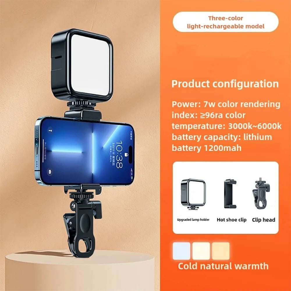 Square Clip-On LED Light for Phone