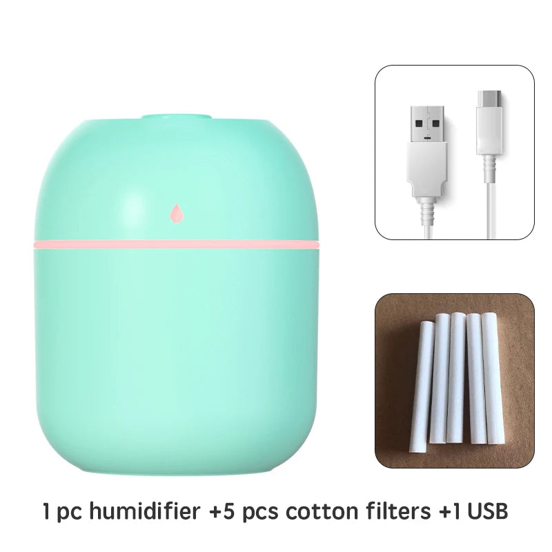 Portable Mini Air Humidifier +  Essential Oil Diffuser