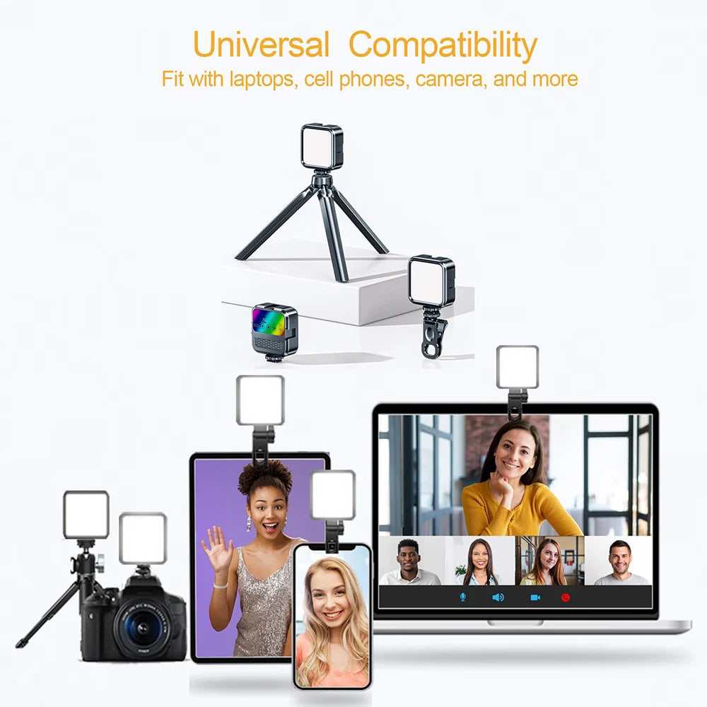 Square Clip-On LED Light for Phone
