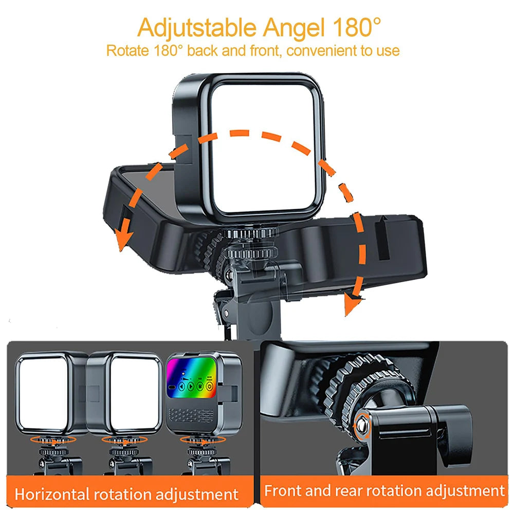 Square Clip-On LED Light for Phone