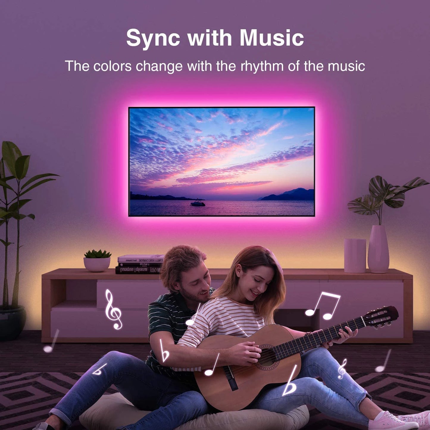 LED Strip Lights with Music Sync