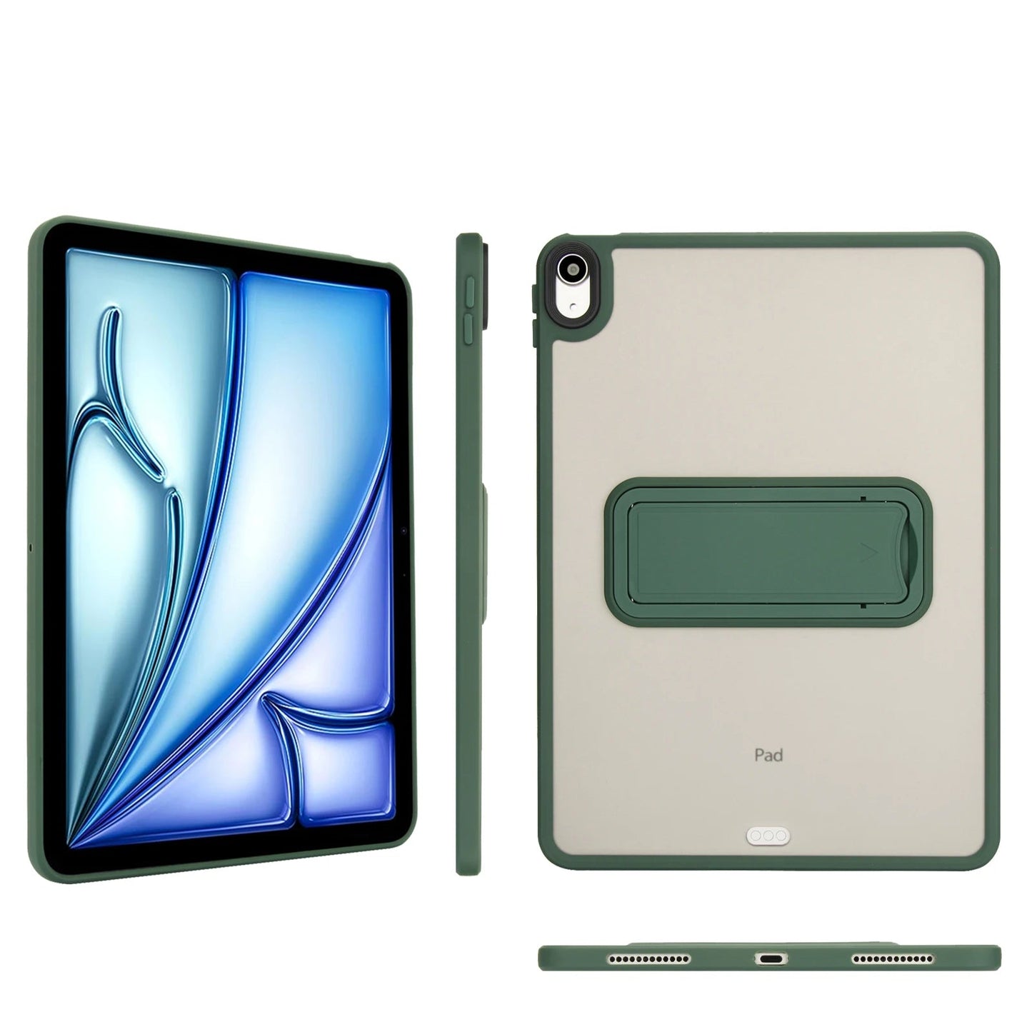 Clear Color Outline Stand iPad Case