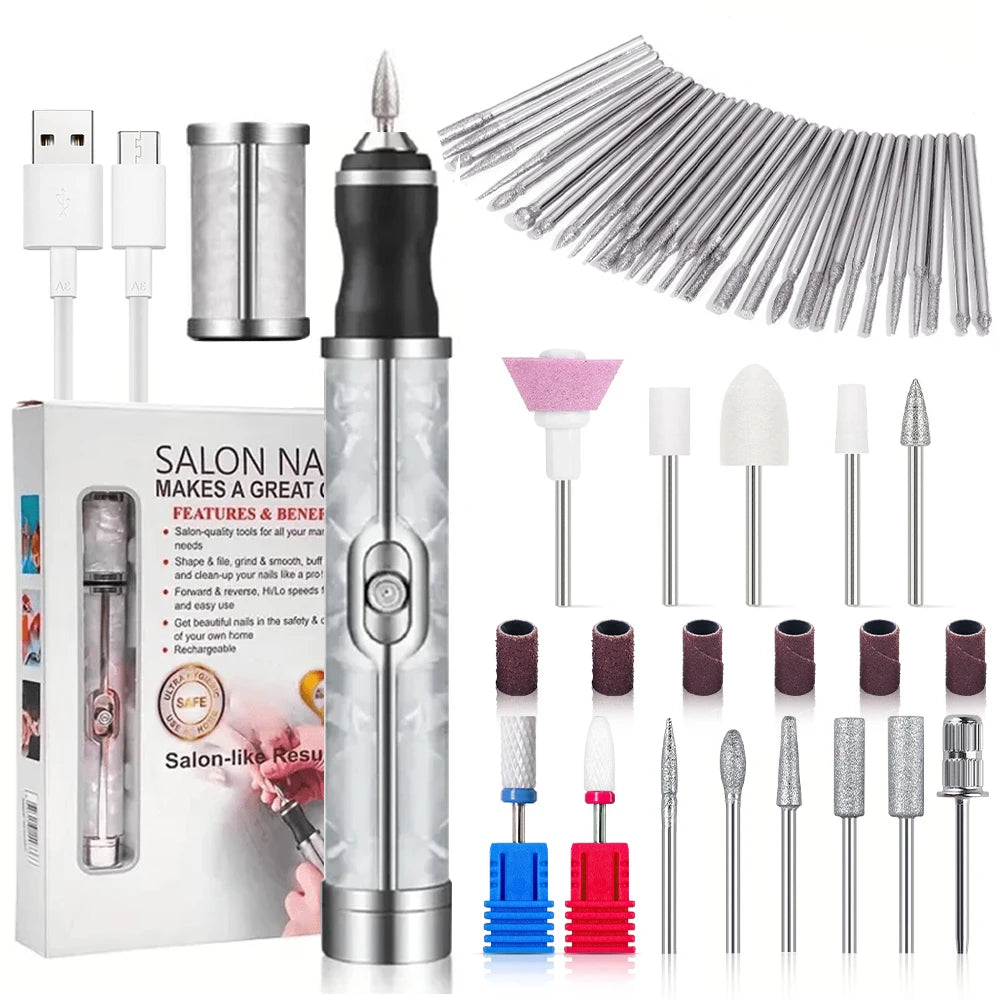 Electric Cordless Nail Drill Kit