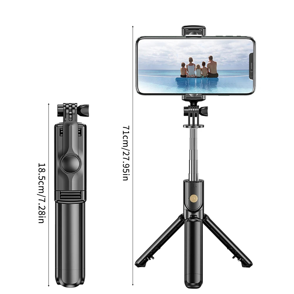 Multifunction Selfie Stick & Tripod Stand with Light + Remote