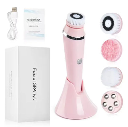 4 in 1 Sonic Electric Facial Cleansing Brush