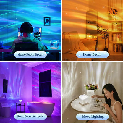 Northern Lights Starry Night Projector Lamp