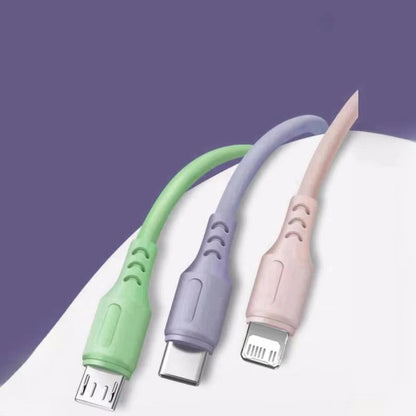 3 In 1 Tri-Color Charging Cable