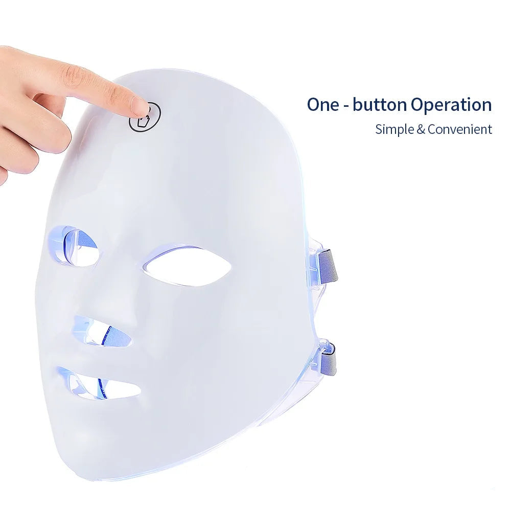 7 Color Red Light Therapy Facial Mask