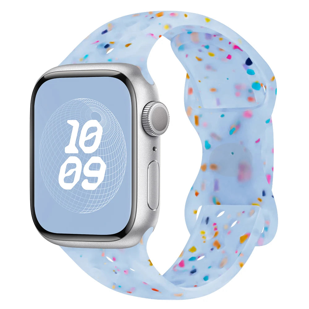 Speckled Silicone Watch Band