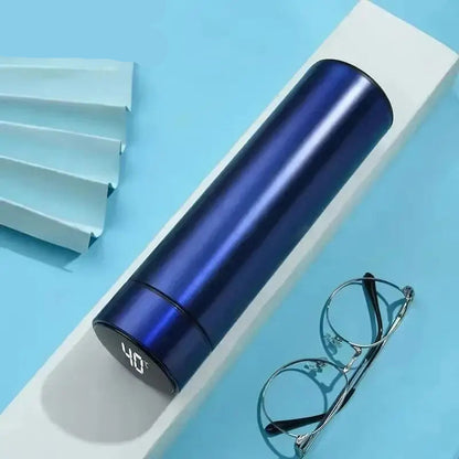 Stainless Steel Thermos Bottle with Digital Temperature Display