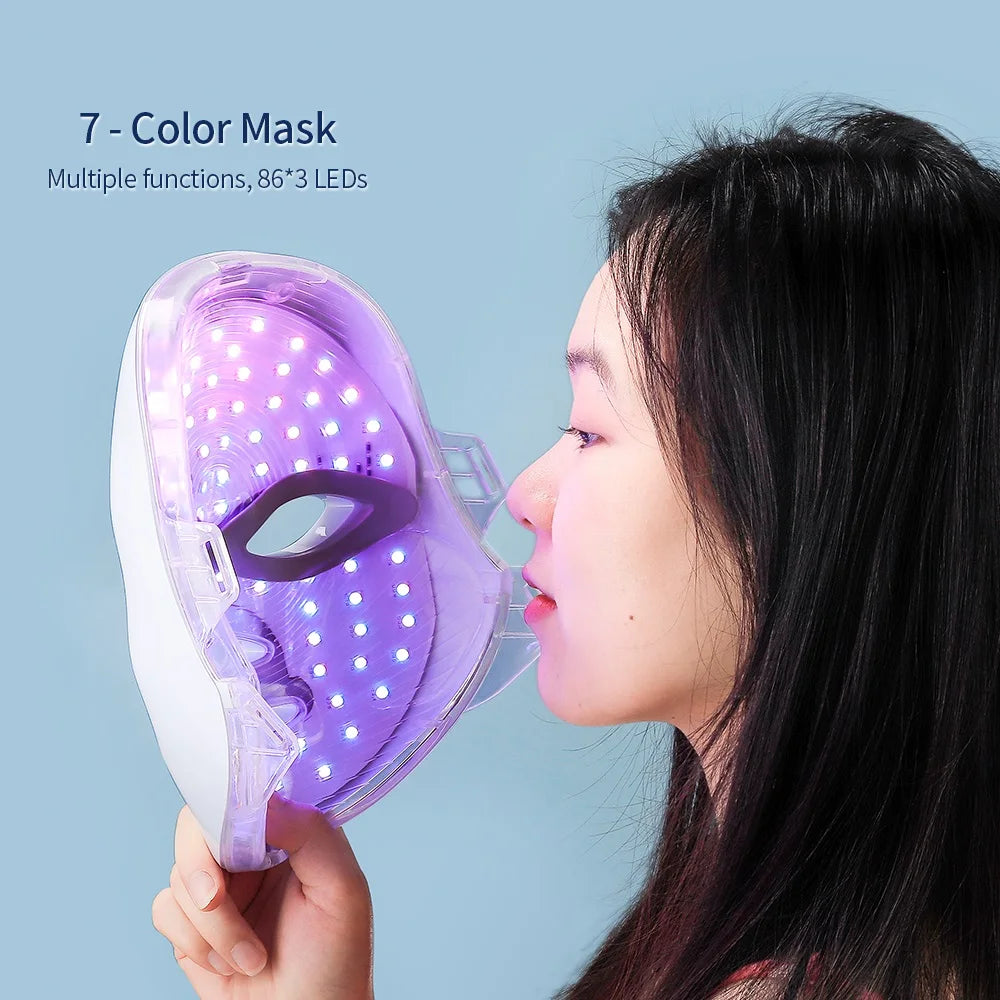 7 Color Red Light Therapy Facial Mask
