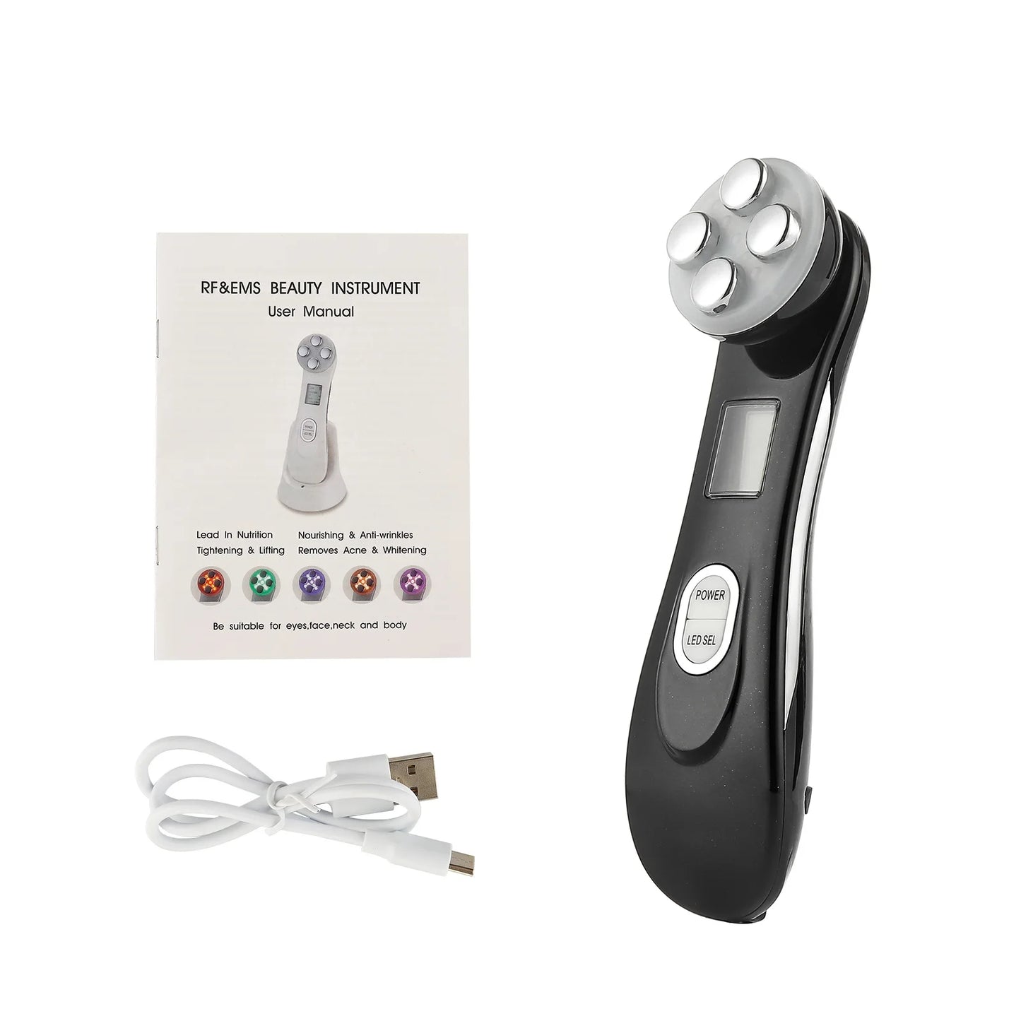 5-IN-1 LED Skin Lifting and Tightening Face Massager