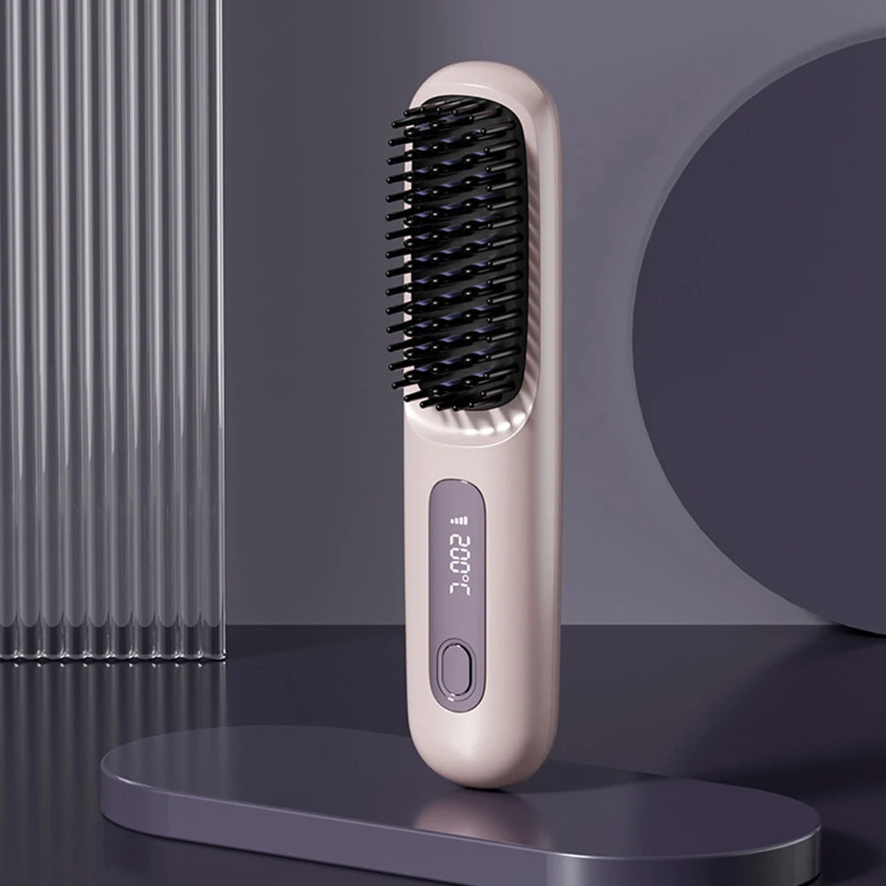Wireless Heating Straight Hair Comb