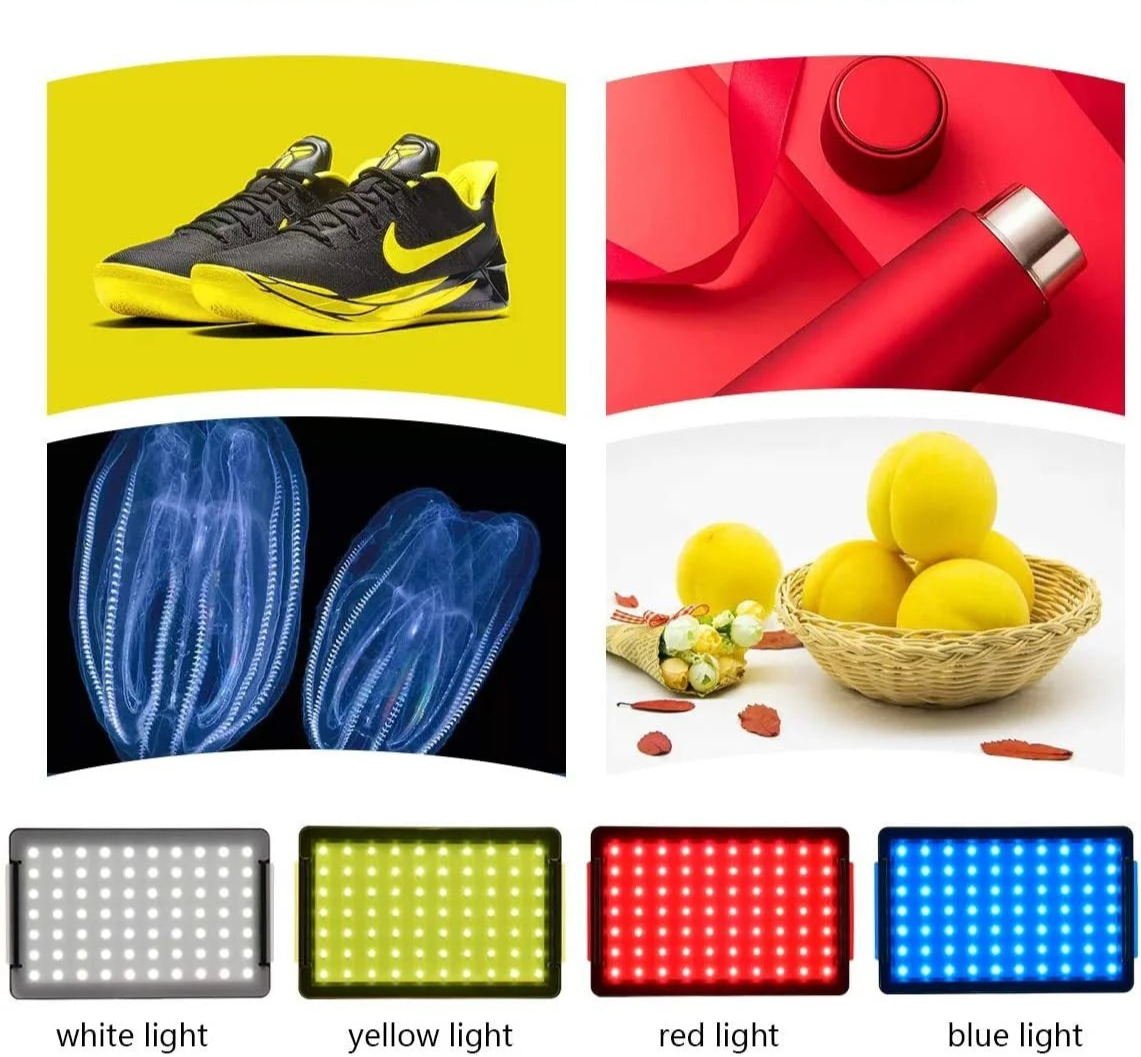 Multi-Color LED Lighting Kit with Tripod Stand (3.5ft & 5ft)