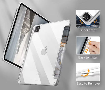 Marble Foldable iPad Case