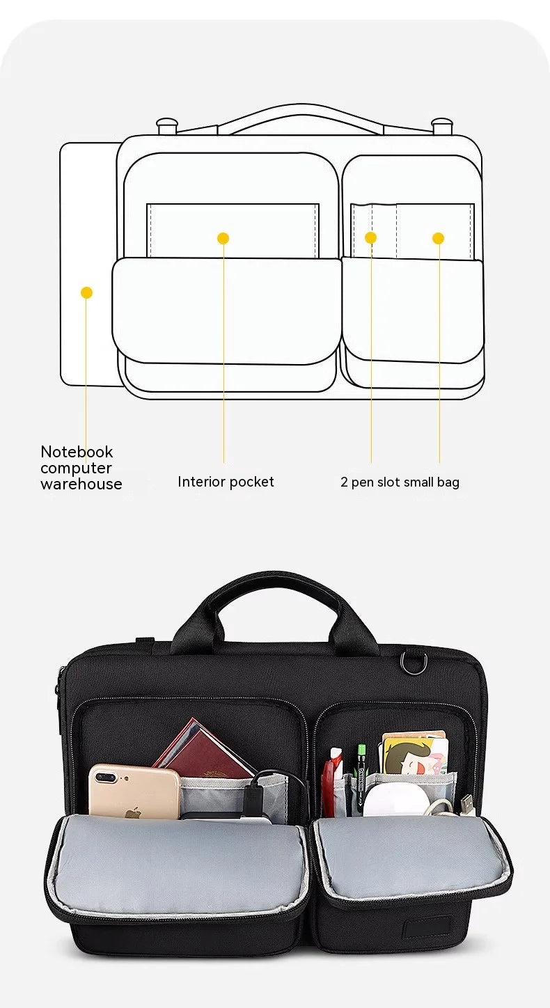 Playful Patches Laptop Shoulder Bag