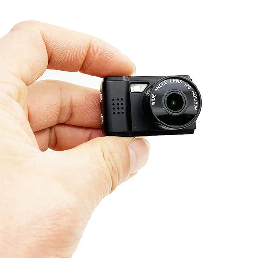 Vintage Extra Small Mini Camera With Screen 1080p