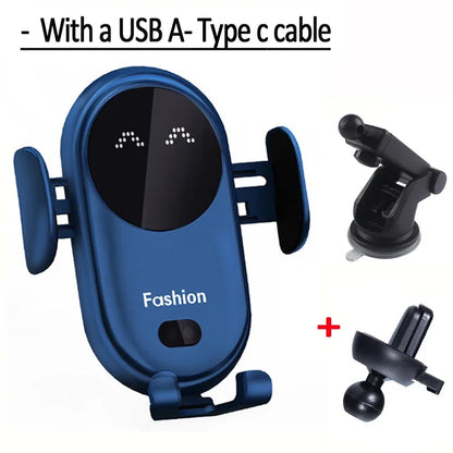 Fast Wireless Car Charging Phone Holder