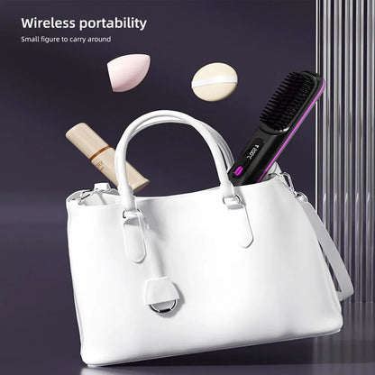 Wireless Heating Straight Hair Comb