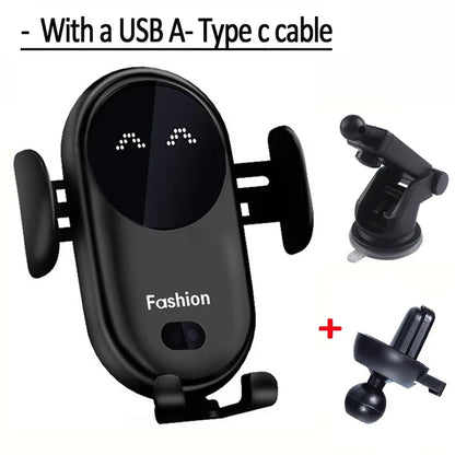 Fast Wireless Car Charging Phone Holder