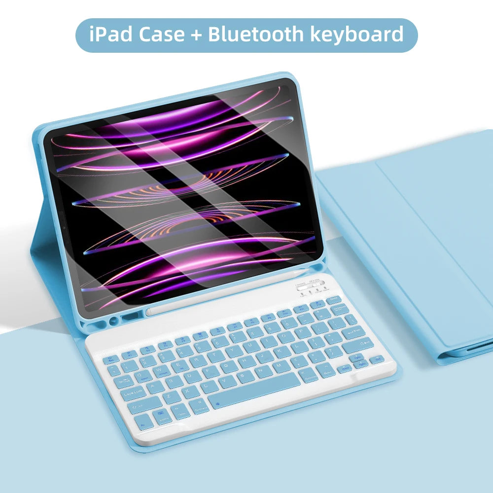 Foldable Keyboard iPad Case