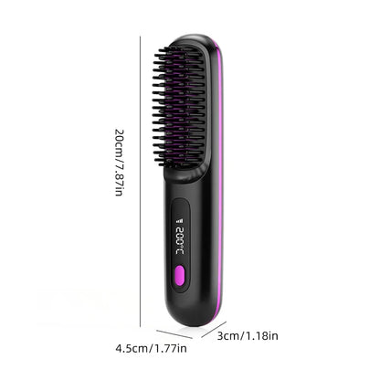 Wireless Heating Straight Hair Comb